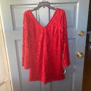 Red lace Dress NWT